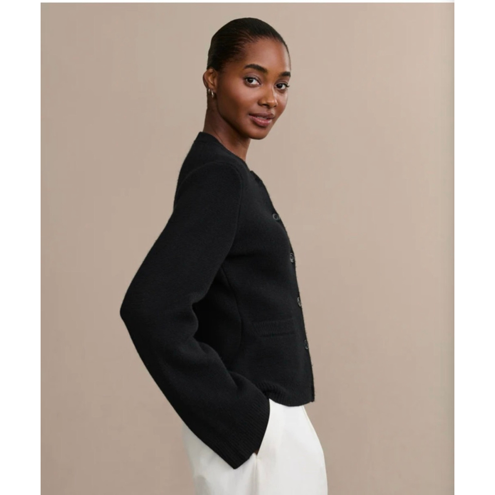 NWT Jenni Kayne Black Cooper Cardigan M - Picture 2 of 6
